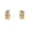 Poiray  earrings in yellow gold, white gold and diamonds - 360 thumbnail