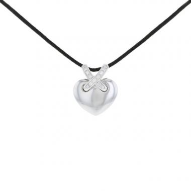 Colgante Chaumet Lien modelo mediano de oro blanco y diamantes