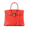 Bolso de mano Hermès  Birkin 30 cm en cuero epsom rojo Casaque - 360 thumbnail