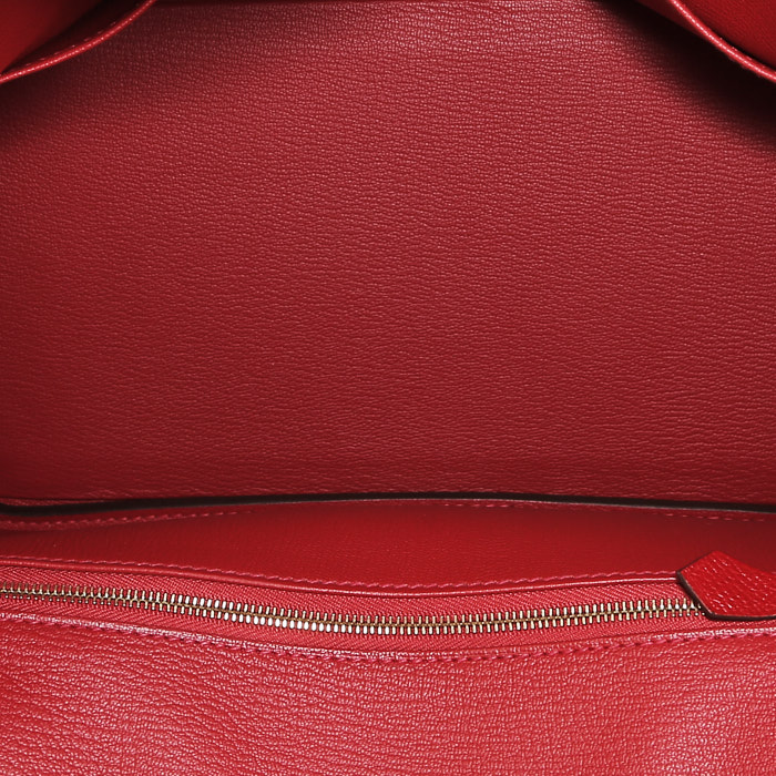 Sac à main Hermès  Birkin 30 cm en cuir epsom rouge Casaque - Detail D2