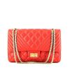 Bolso de mano Chanel 2.55 modelo grande  en cuero acolchado rojo - 360 thumbnail