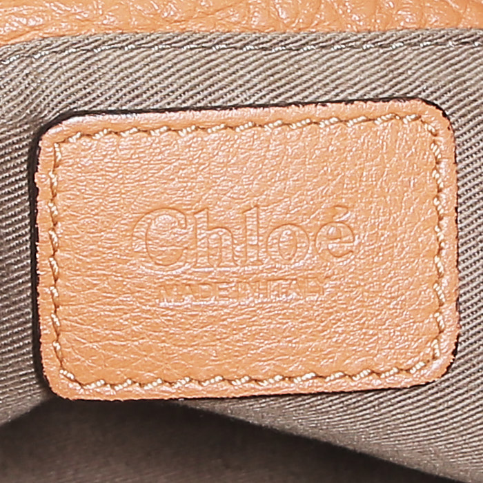 Borsa a tracolla Chloé  Marcie in pelle martellata gold - Detail D4