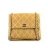 Chanel  Vintage handbag  in beige quilted leather - 360 thumbnail