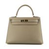 Hermès  Kelly 28 cm handbag  in grey epsom leather - 360 thumbnail