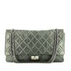 Chanel 2.55 large model  handbag  in grey quilted leather - 360 thumbnail