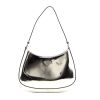 Prada  Cleo handbag  in silver leather - 360 thumbnail