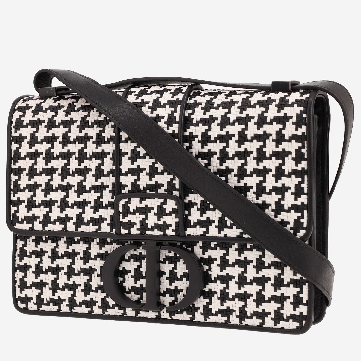 Dior Montaigne handbag in black and white leather