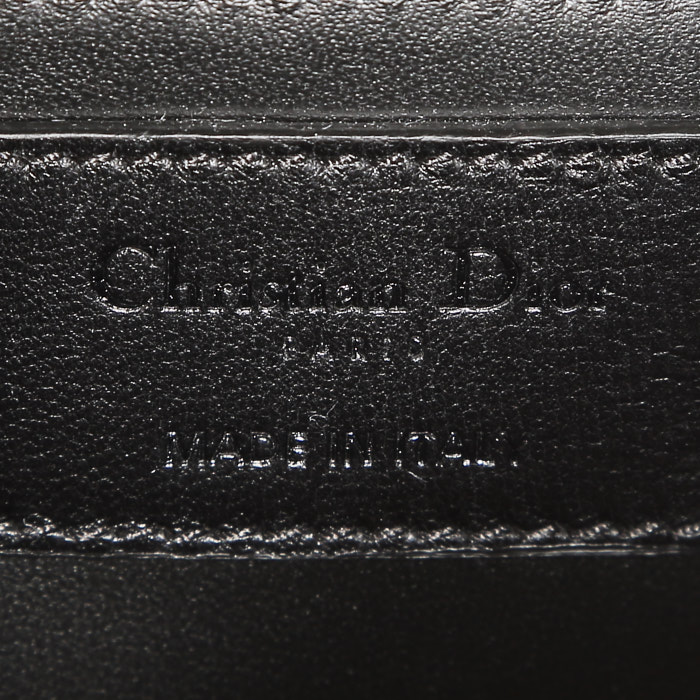 Borsa Dior  Montaigne in pelle nera e bianca - Detail D4