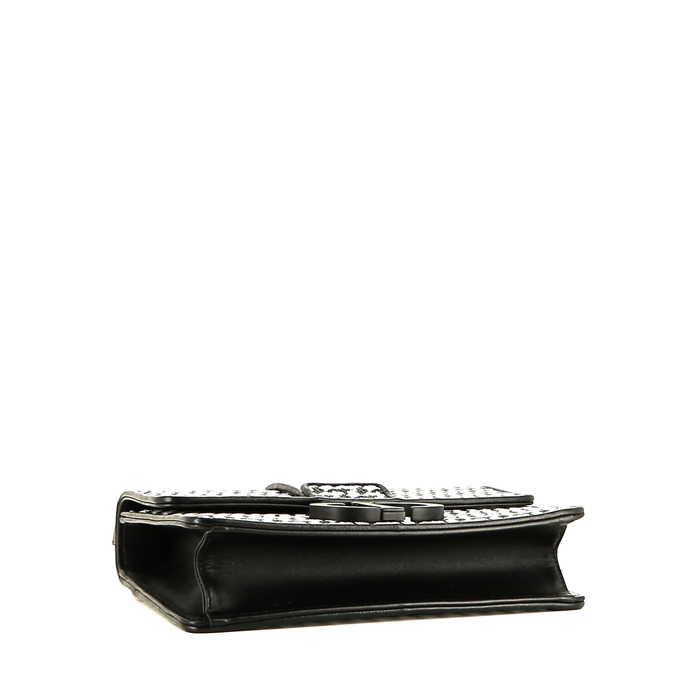 Borsa Dior  Montaigne in pelle nera e bianca - Detail D5