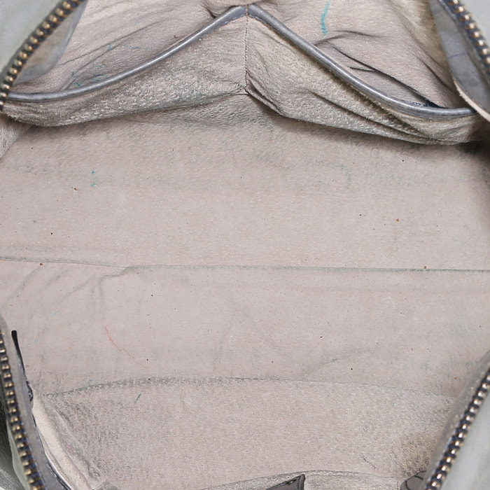 Prada   shoulder bag  in grey leather - Detail D3