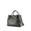 Dior  Open Bar handbag  in khaki grained leather - 00pp thumbnail