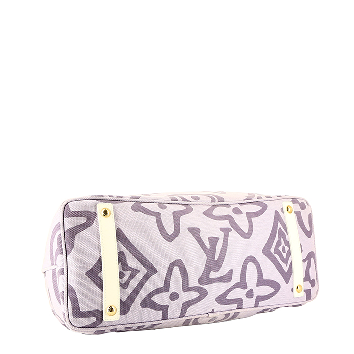 Shopping bag Louis Vuitton   in tela monogram malva - Detail D4