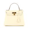 Hermès  Kelly 28 cm handbag  in Nata white togo leather - 360 thumbnail