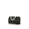Bottega Veneta  Cassette shoulder bag  in black braided leather - 00pp thumbnail