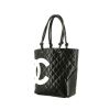 Chanel  Cambon shopping bag  in black quilted leather - 00pp thumbnail