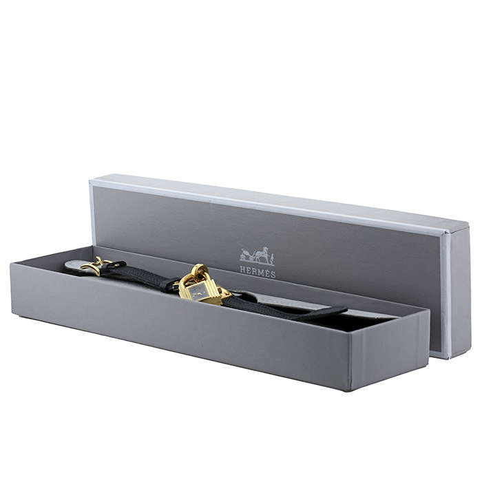 Reloj Hermès Montre Kelly de oro chapado Circa 1990 - Detail D2