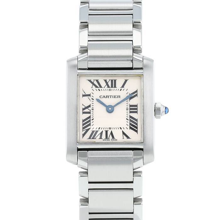 Cartier Tank Française  in stainless steel Ref: 2384  Circa 1990 - 00pp