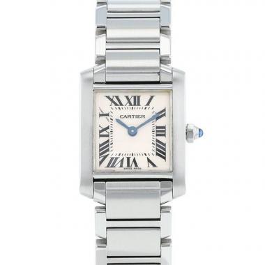 Reloj Cartier Tank Française modelo pequeño  de acero Ref: Cartier - 2384  Circa 1990