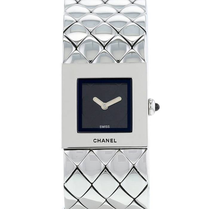 Montre Chanel Matelassé en acier Vers 1990