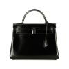 Bolso de mano Hermès  Kelly So Black en cuero box negro - 360 thumbnail