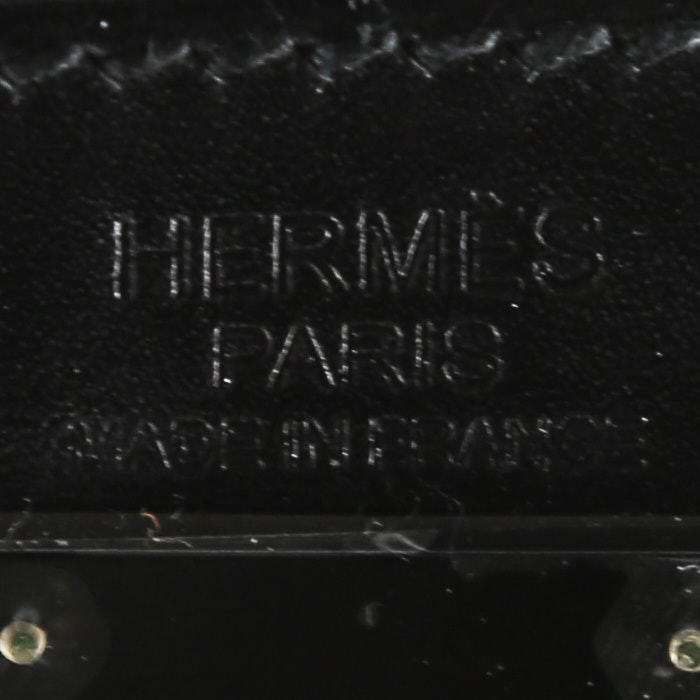 Hermès  Kelly So Black handbag  in black box leather - Detail D3