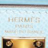 Borsa Hermès  Kelly 25 cm in pelle Epsom blu Celeste - Detail D4 thumbnail