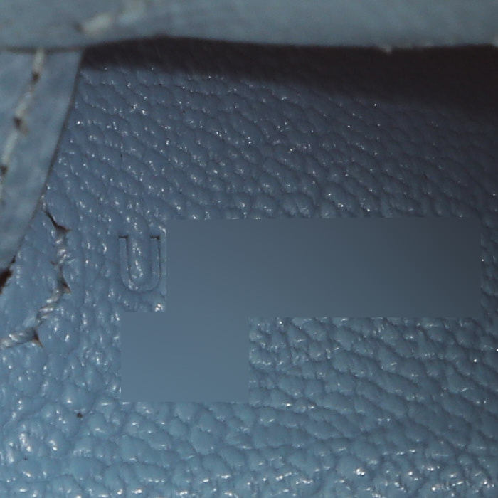 Bolso de mano Hermès Kelly 25 cm en cuero epsom azul Celeste - Detail D5