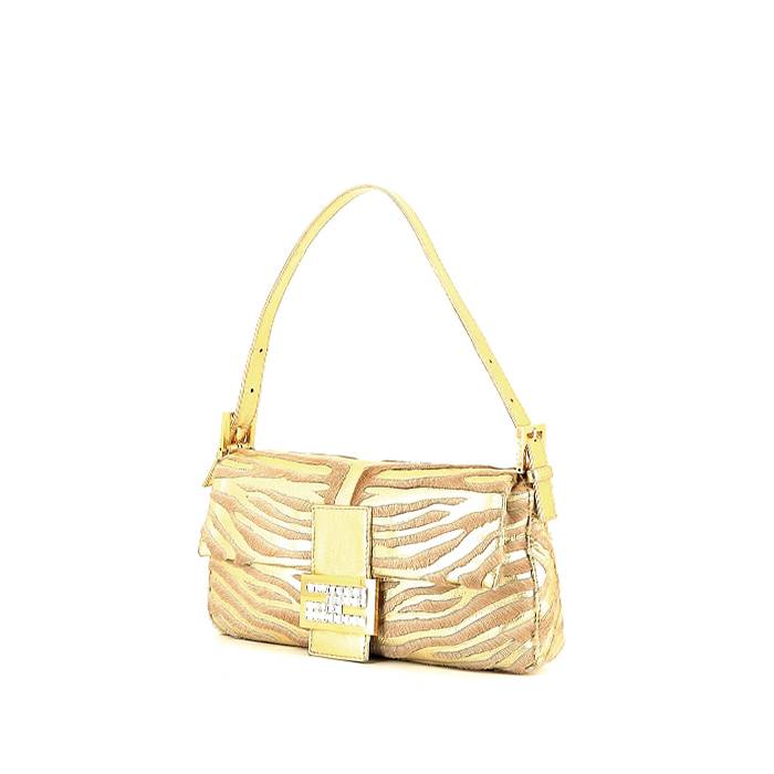 Fendi vintage Baguette shoulder bag in gold, bronze, black and