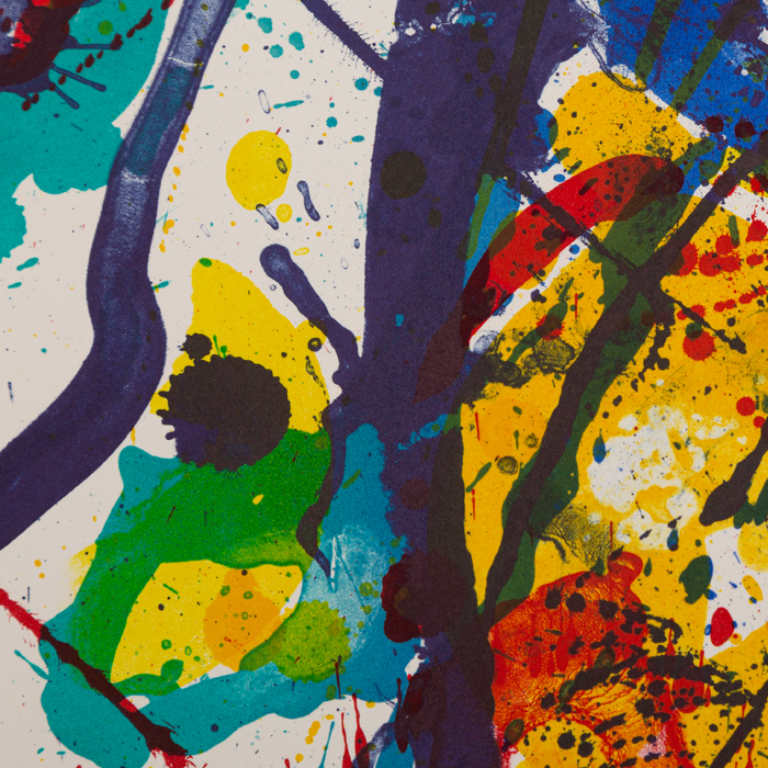 Sam Francis, "SF-271", lithograph in colors on paper, signed and numbered, of 1986 - Detail D1