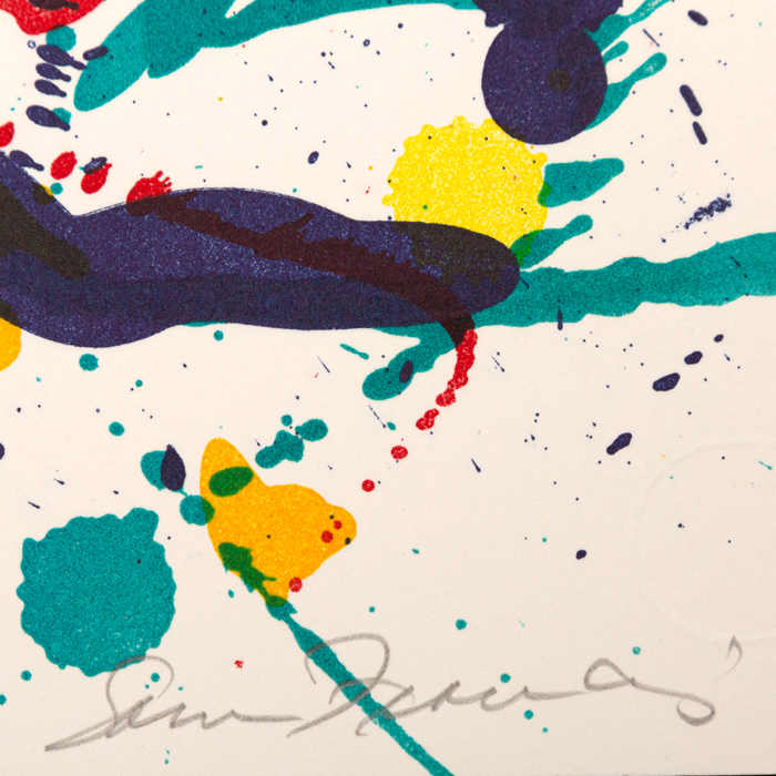 Sam Francis, "SF-271", lithograph in colors on paper, signed and numbered, of 1986