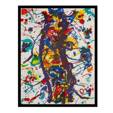 Sam Francis, "SF-271", lithographie en couleurs sur papier, signée et numérotée, de 1986