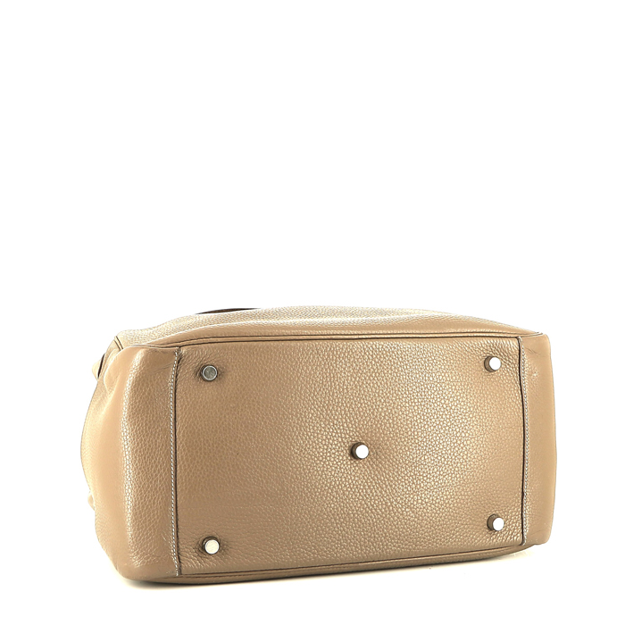 Sac porté épaule Hermès  Lindy 34 cm en cuir étoupe - Detail D4