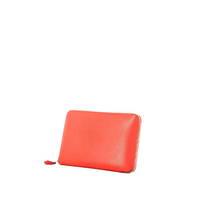 Billetera Hermès  Zippy modelo grande  en cuero epsom rojo Geranium - 00pp