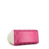 Dior  Lady Dior handbag  in fushia pink, grey and light blue tricolor  leather cannage - Detail D5 thumbnail