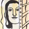 Fernand Léger, "Tête de femme", lithograph in colors on paper, signed and numbered, of 1949 - Detail D1 thumbnail