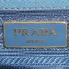 Prada  Galleria medium model  handbag  in blue leather saffiano - Detail D4 thumbnail