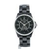 Orologio Chanel J12 in ceramica nera e acciaio Circa 2010 - 360 thumbnail