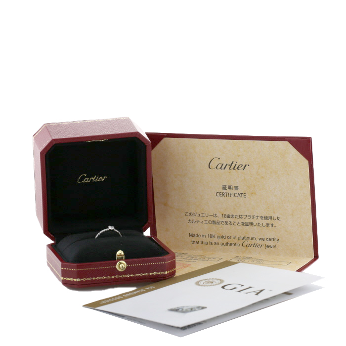 Bague Cartier Etincelle en platine et diamants - Detail D2