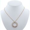 Messika Move Romane necklace in pink gold and diamonds - 360 thumbnail