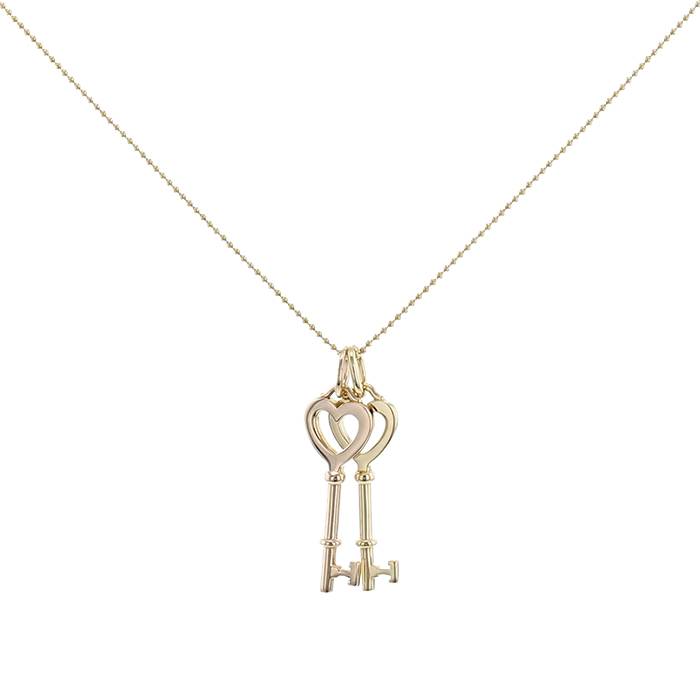 Tiffany & Co Clé Coeur necklace in yellow gold and pink gold - 00pp