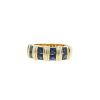 Cartier Apollonia ring in yellow gold and sapphires - 00pp thumbnail