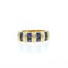 Cartier Apollonia ring in yellow gold and sapphires - 360 thumbnail