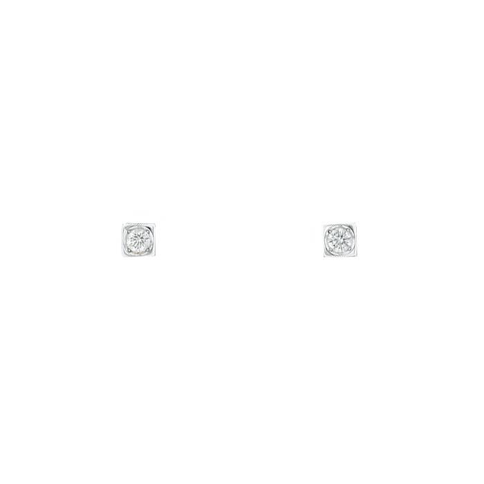 Orecchini Dinh Van Le Cube Diamant in oro bianco e diamanti - 00pp