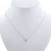 Collar Dinh Van Le Cube Diamant de oro blanco y diamante - 360 thumbnail