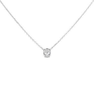 Collier Dinh Van Le Cube Diamant en or blanc et diamant