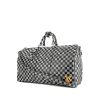 Bolsa de viaje Louis Vuitton  Keepall Editions Limitées en lona a cuadros negra y blanca - 00pp thumbnail