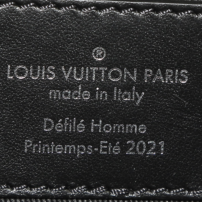 Sac de voyage Louis Vuitton  Keepall Editions Limitées en toile damier noire et blanche - Detail D4
