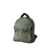 Chanel  Coco Cocoon backpack  in green quilted canvas  and black canvas - 00pp thumbnail