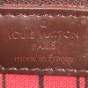 Louis Vuitton  Neverfull large model  shopping bag  in ebene damier canvas  and brown leather - Detail D3 thumbnail