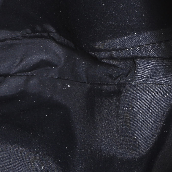 Bolso de mano Dior  Saddle en lona Monogram Oblique azul y gris y charol blanco - Detail D2